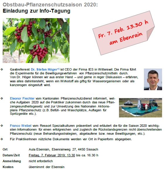Einladung Pflanzenschutzinfo Nachmittag 7.Feb.2020