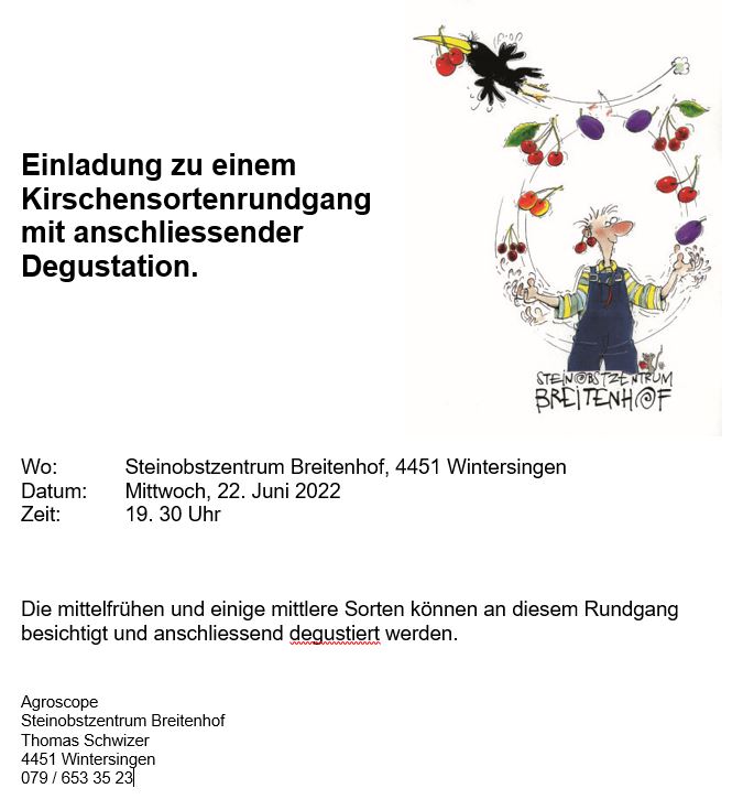 Kirschendegustation 22.06.2022
